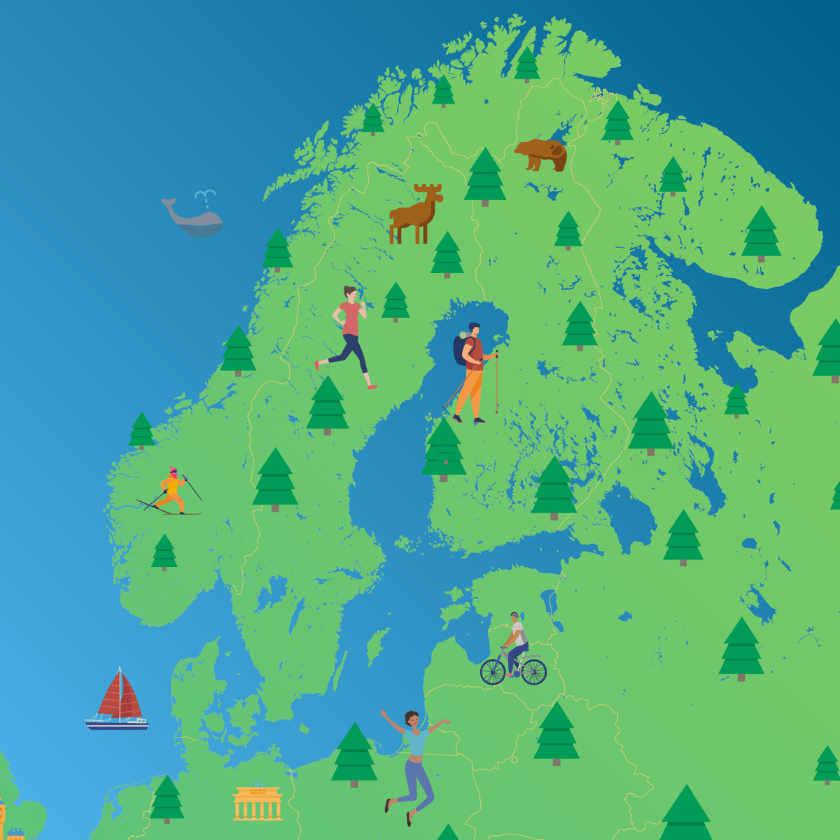 Map of Scandinavia
